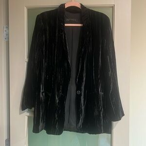 Black velvet Zara blazer